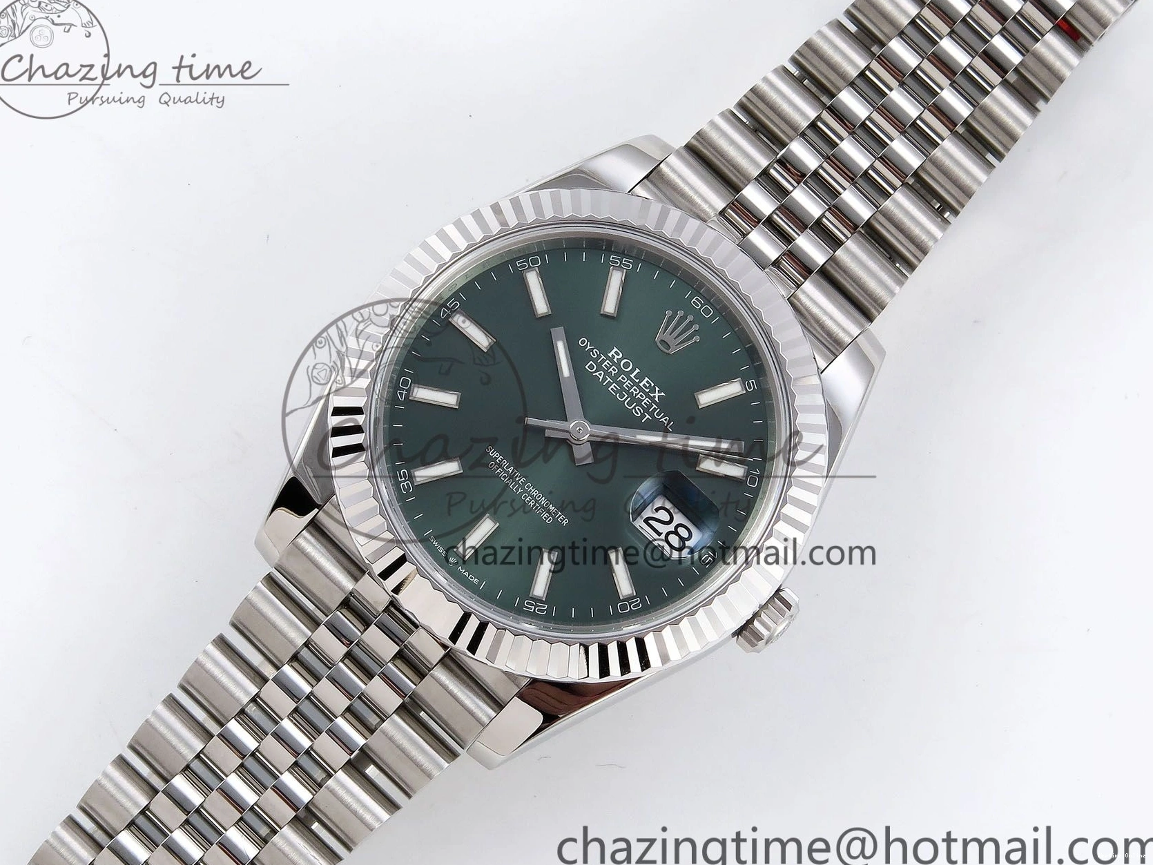 0414 HighPerformance DateJust 41 126334 904L SS VSF 1:1 Best Edition Green Dial on Jubilee Bracelet VS 1323